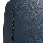 Unisex Piquadro Zaino porta PC 13" in black with multiple compartments and padded shoulder straps, designed for laptop protection.