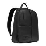 Piquadro Russel unisex 13-inch PC backpack in black with padded laptop compartment and adjustable straps.