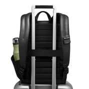 Piquadro Russel unisex 13-inch laptop backpack with multiple compartments and padded shoulder straps.