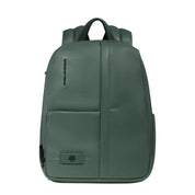 Unisex Piquadro Zaino porta PC 13" in black with multiple compartments and padded straps, designed for laptop storage and carrying.