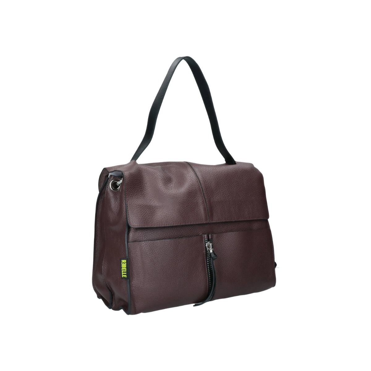 Borsa a spalla Clio Satchel L in pelle Rebelle