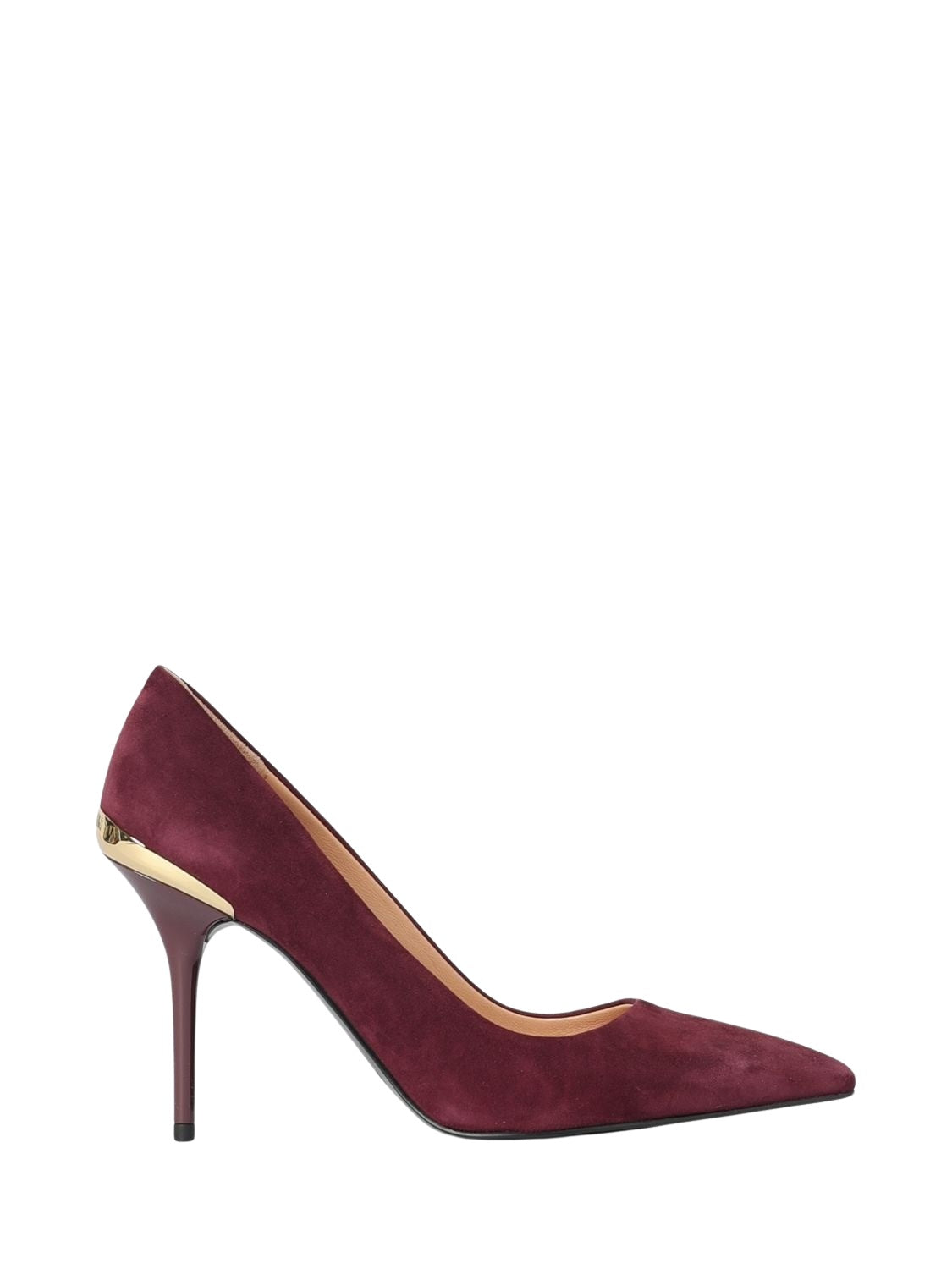 Décolleté in suede Love Moschino