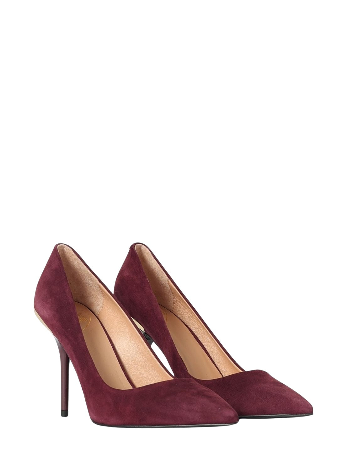 Décolleté in suede Love Moschino