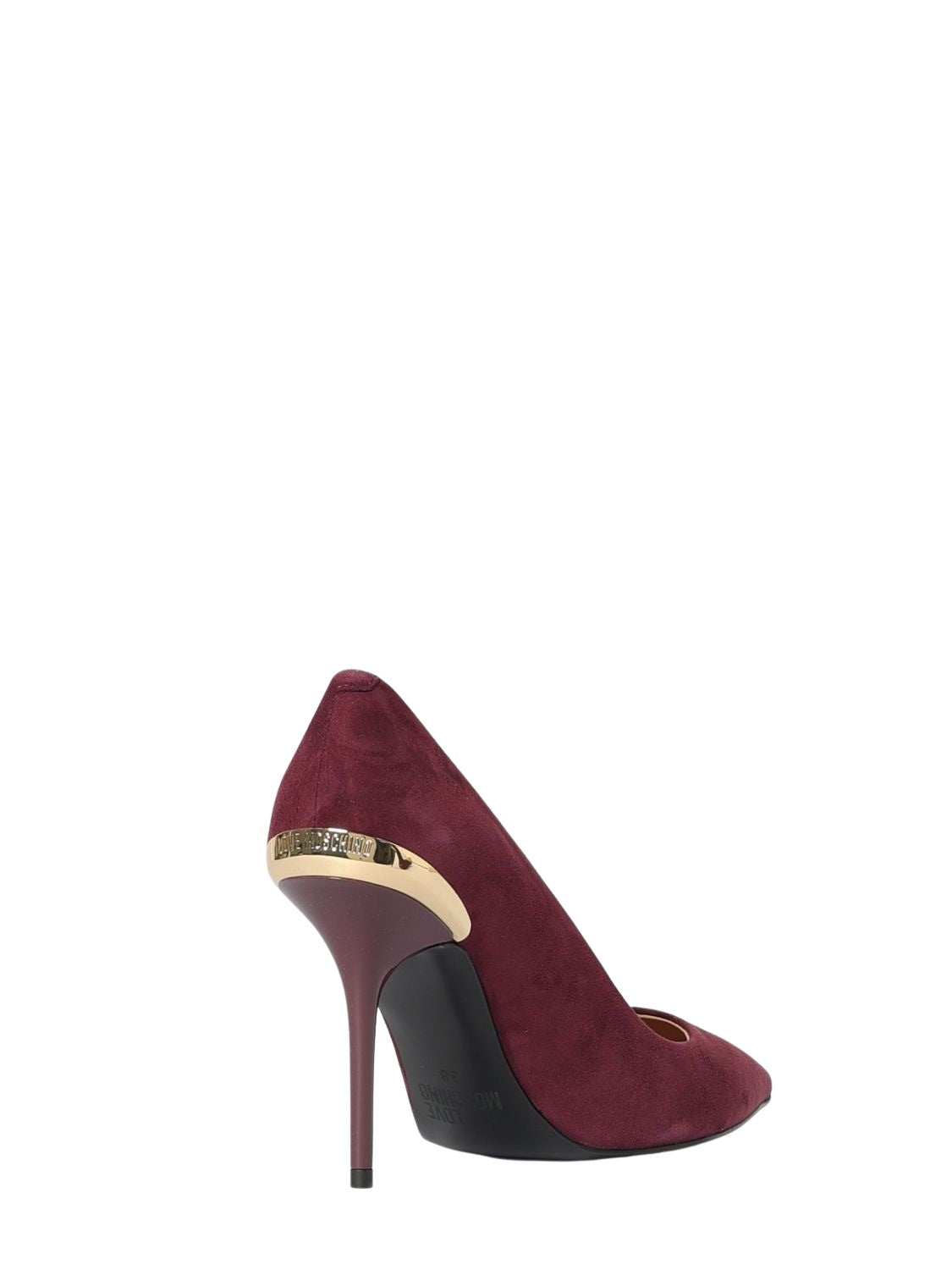 Décolleté in suede Love Moschino