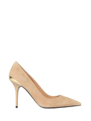 Décolleté in suede Love Moschino