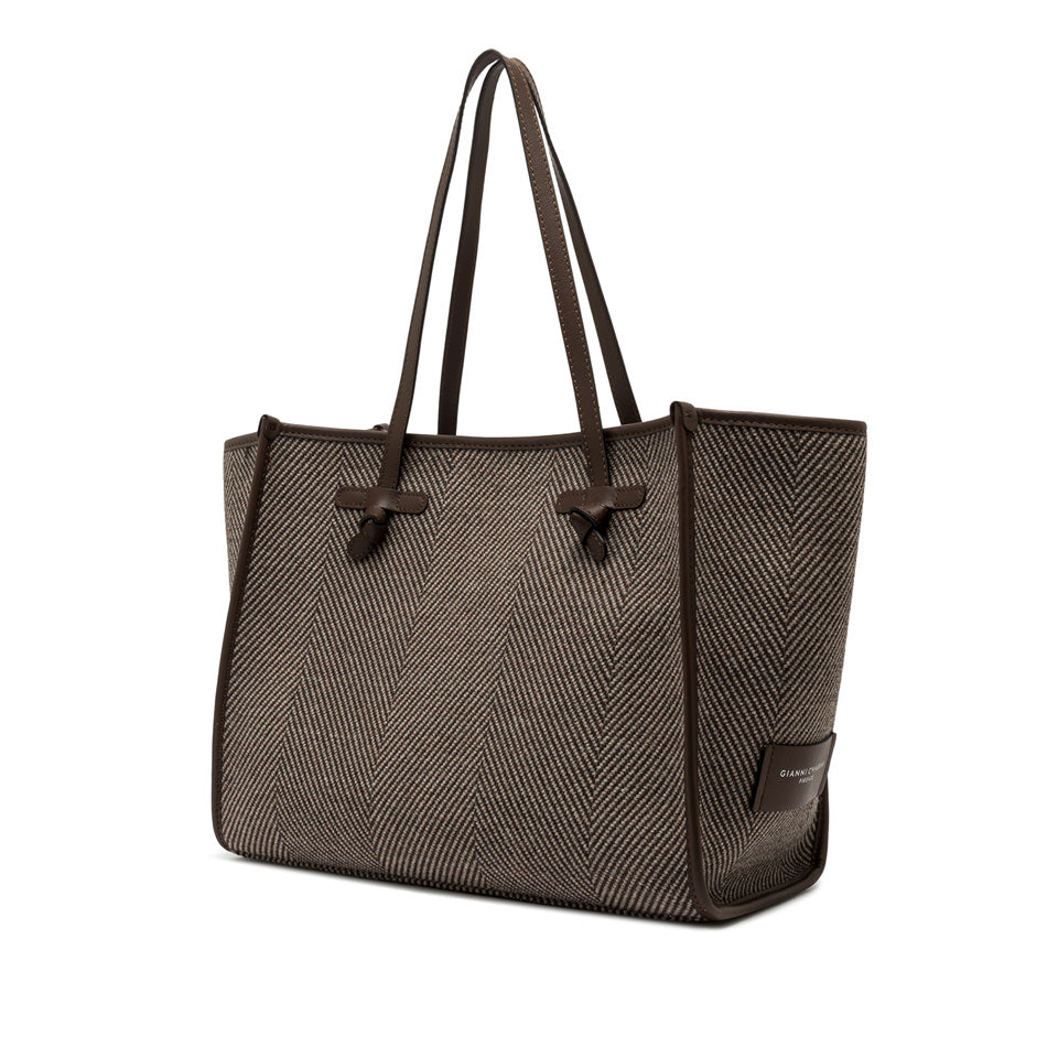 Borsa Shopping Marcella in tessuto spigato Gianni Chiarini