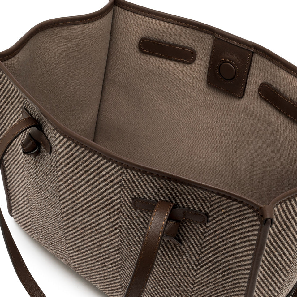 Borsa Shopping Marcella in tessuto spigato Gianni Chiarini