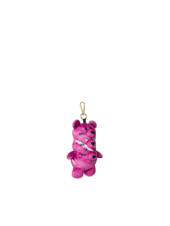 Triple Pink Bear Keychain Sprayground