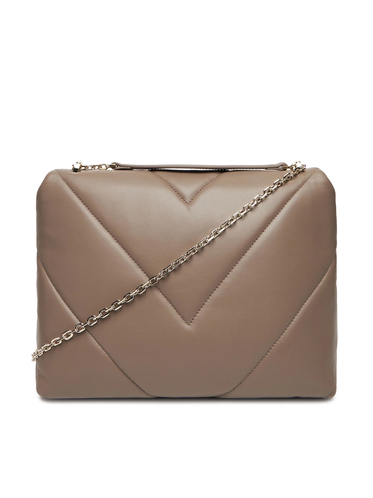 Borsa a spalla Fly Padded in pelle Patrizia Pepe
