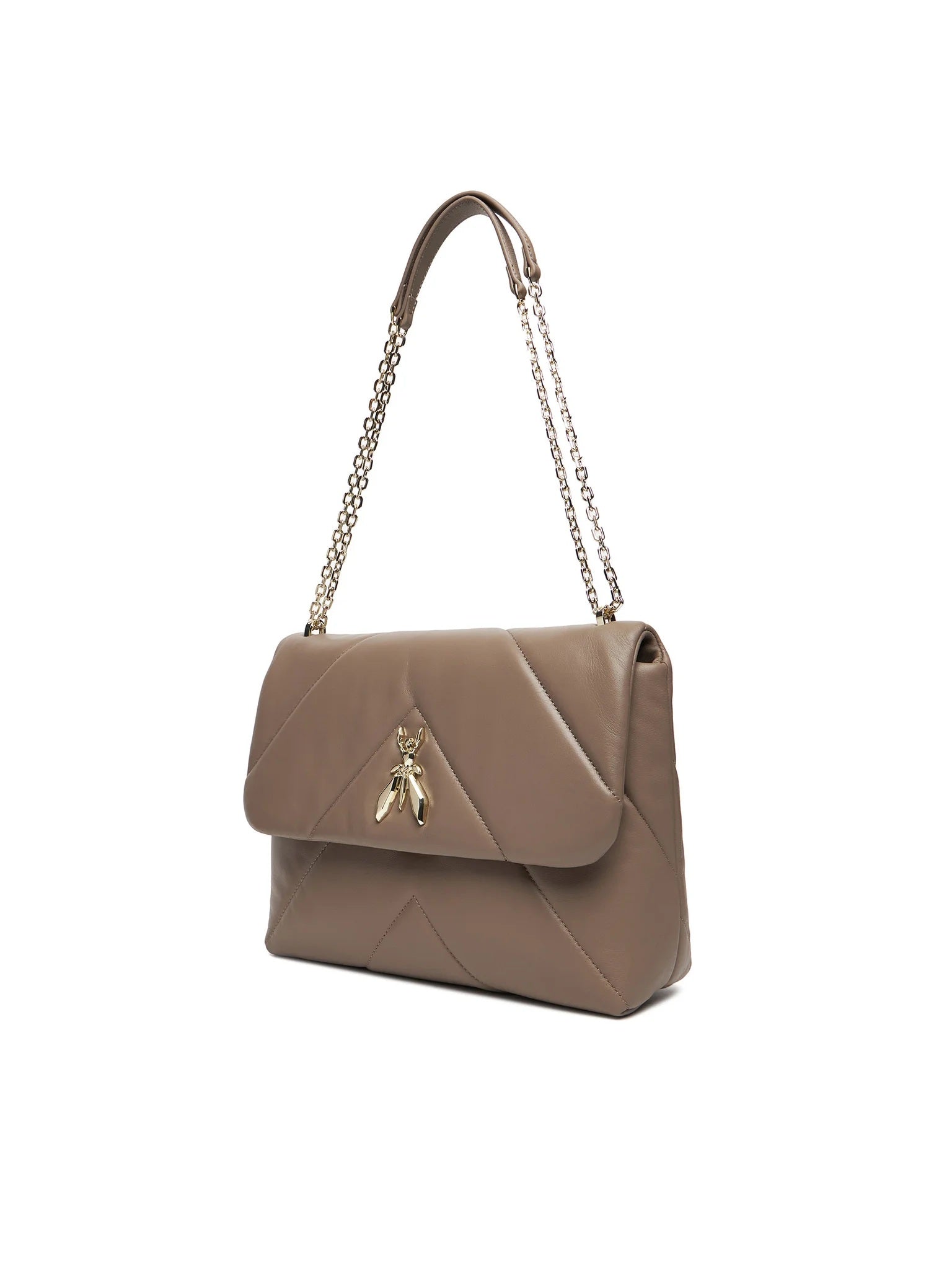 Borsa a spalla Fly Padded in pelle Patrizia Pepe