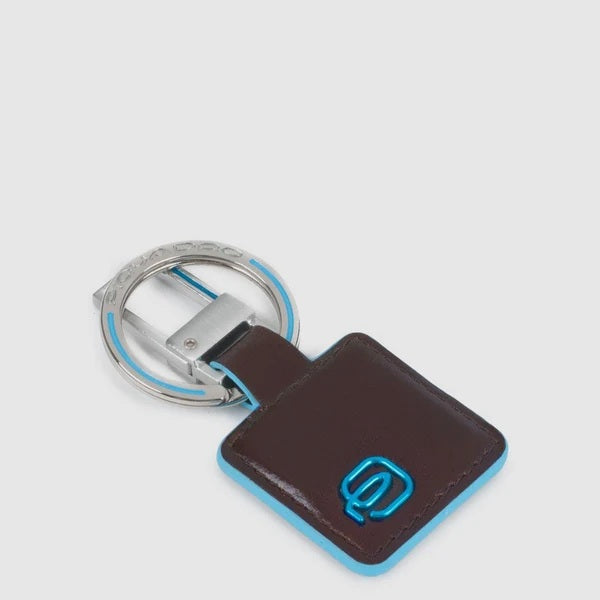 Piquadro Blue Square leather key holder