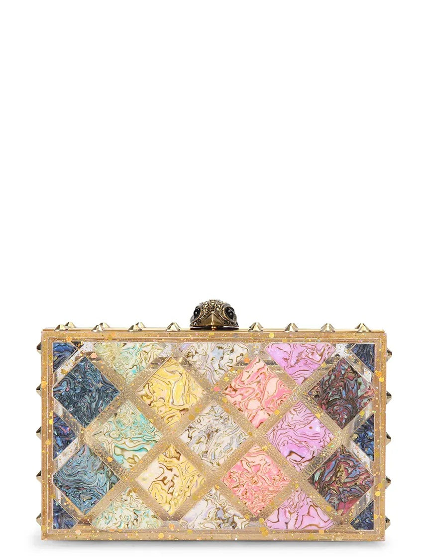 Crystal Quilt Box Clutch Kurt Geiger - MYLILLY
