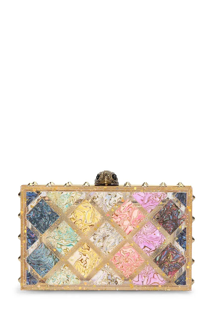 Crystal Quilt Box Clutch Kurt Geiger - MYLILLY