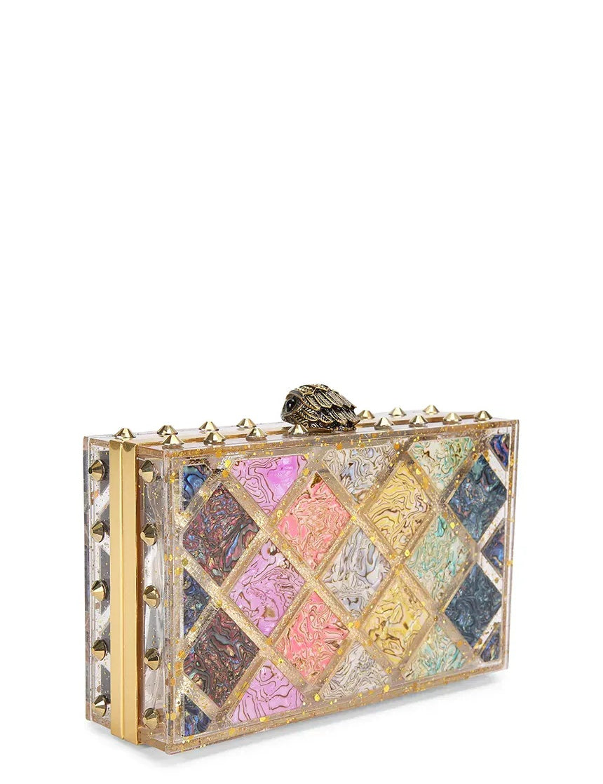 Crystal Quilt Box Clutch Kurt Geiger - MYLILLY