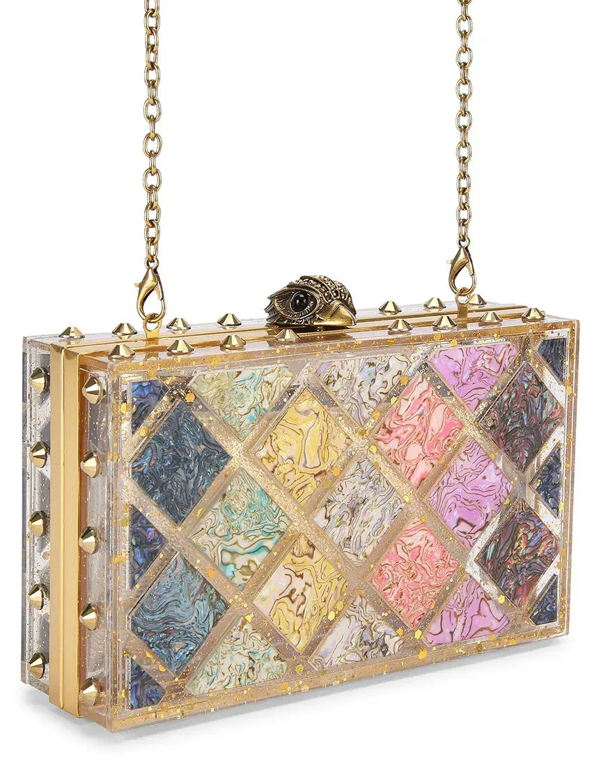 Crystal Quilt Box Clutch Kurt Geiger - MYLILLY