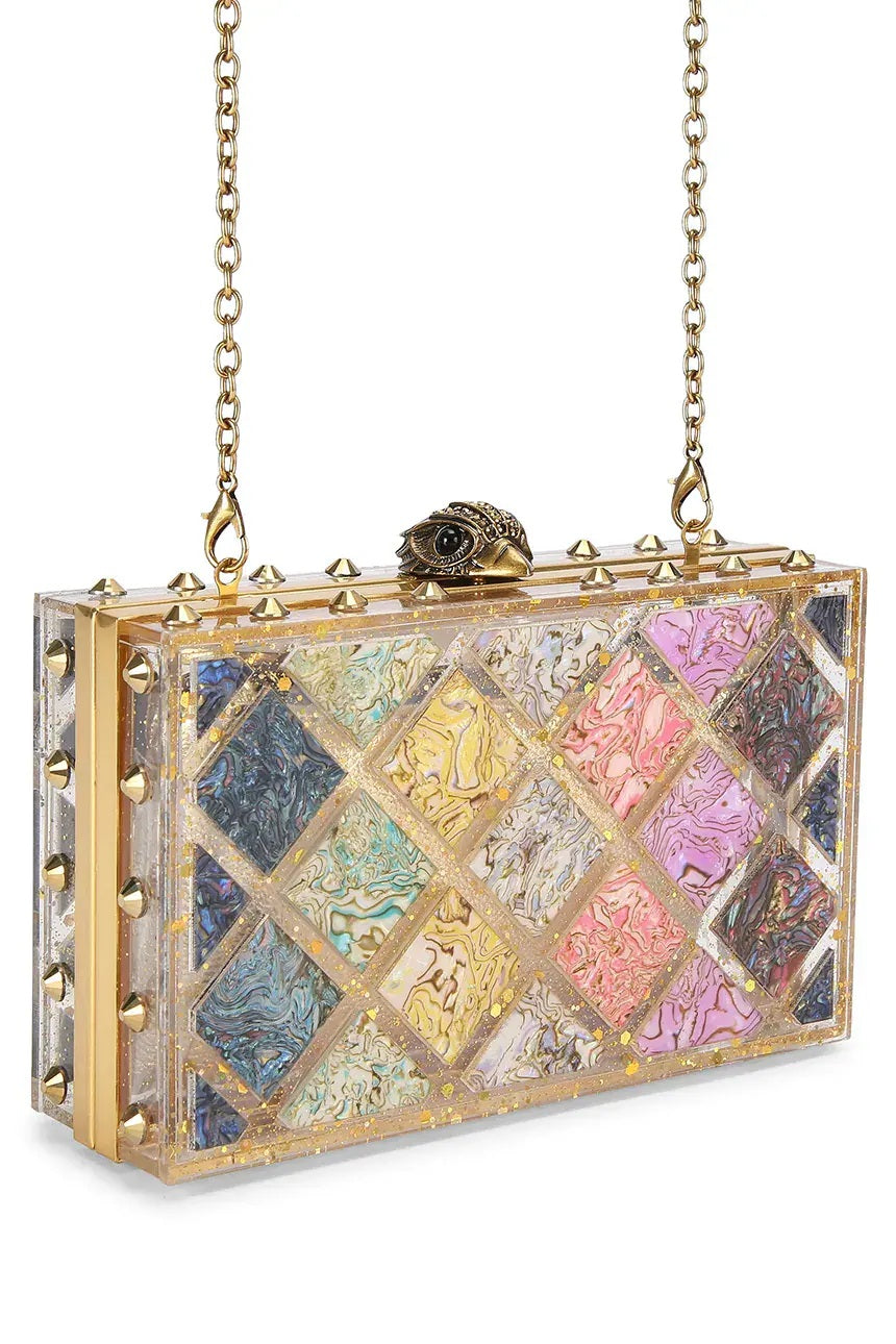 Crystal Quilt Box Clutch Kurt Geiger - MYLILLY