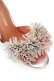 Pom Pom Ankle Tie Sandal Kurt Geiger
