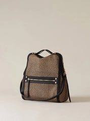 Small Borbonese crossbody bag with a compact frame, leather strap, and classic design, ideal for stylish women’s accessories.