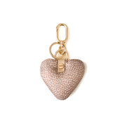 Borbonese Heart Keychain for women featuring a stylish heart-shaped design with branded details and metal accents.