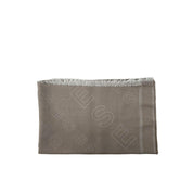 Scarf Logo Outline Jacquard Borbonese