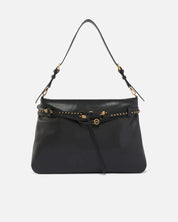Pinko Borsa Belt Bag Big pink leather shoulder bag with adjustable strap and signature logo detail for women.