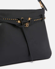 Pinko Borsa Belt Bag Big in pink, stylish women's shoulder bag with adjustable strap, made of smooth leather.