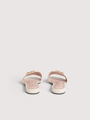 Coccinelle women's Sandali C-Me Coccinelle with open toe straps and ankle buckle, in neutral tones, stylish summer footwear