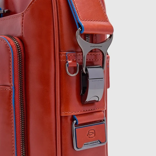 Borsa porta pc e iPad®Pro 12.9" Blue Square in pelle Piquadro