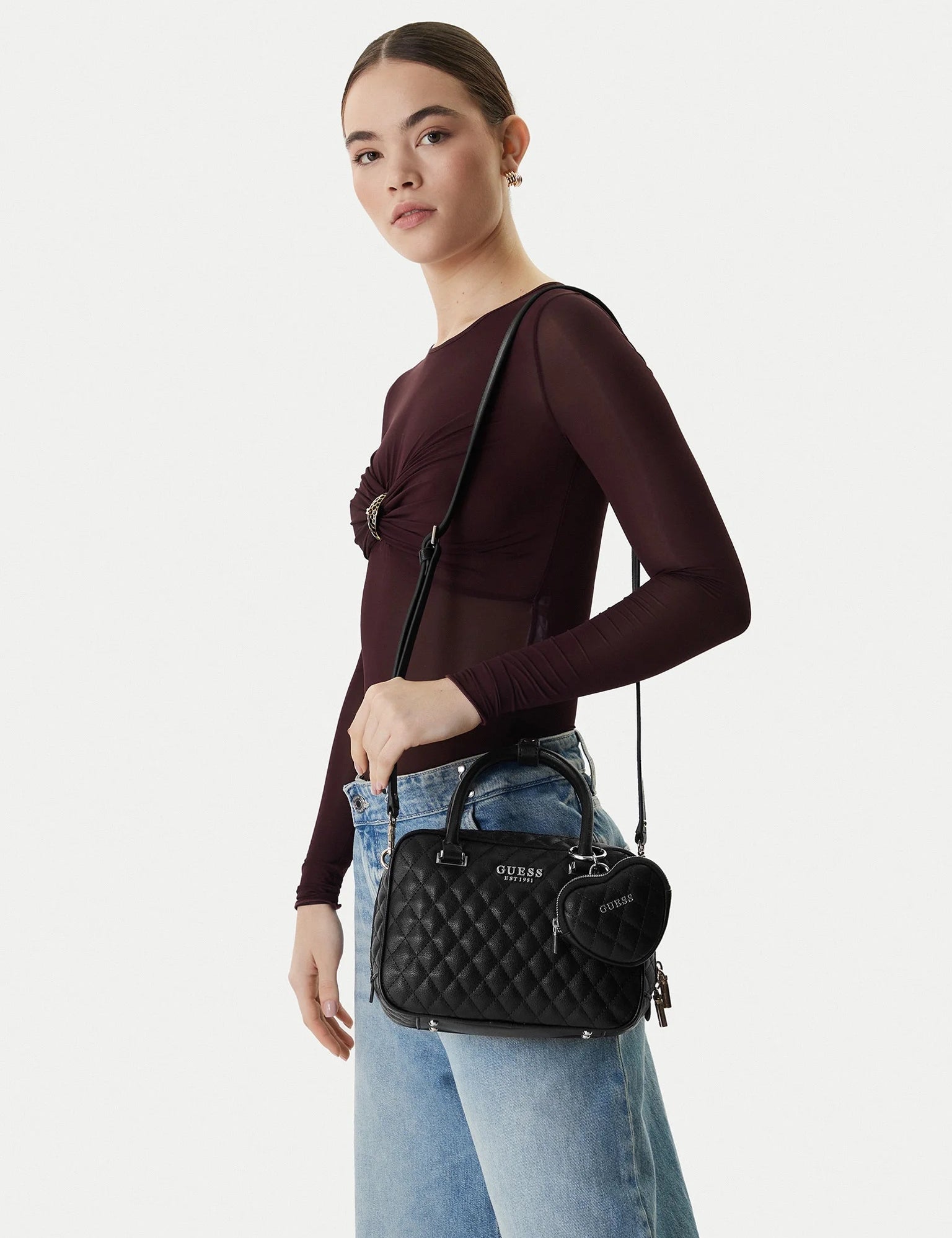 Atabey Box Satchel Guess - MYLILLY