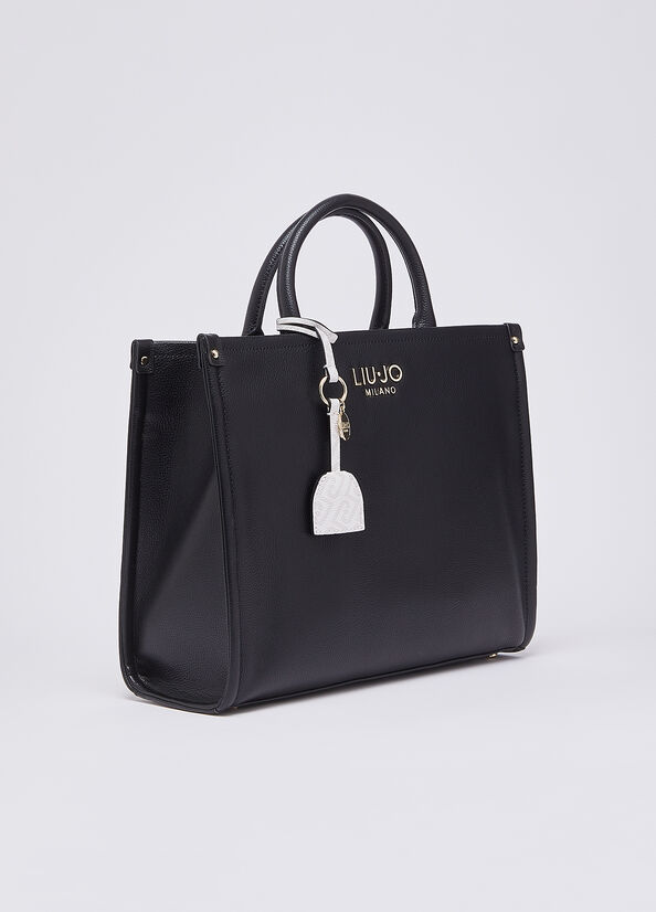 Liu Jo Ridhi women's hand bag in elegant leather, featuring a structured design and top handle for stylish accessory use.