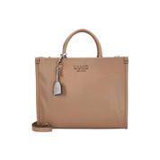Liu Jo Ridhi donna handbag with structured design, tan leather, and top handles, stylish accessory for women.