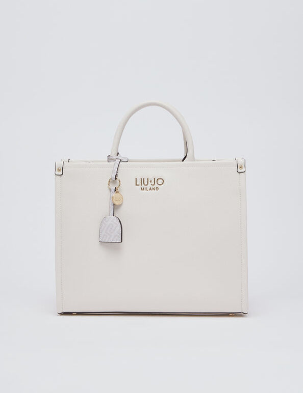 Liu Jo Ridhi women's handbag with structured design, top handles, and elegant material, ideal for stylish accessory.