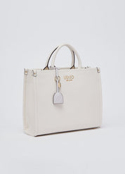 Liu Jo Ridhi women's hand bag, stylish black leather accessory with top handle and subtle branding, perfect for everyday use.