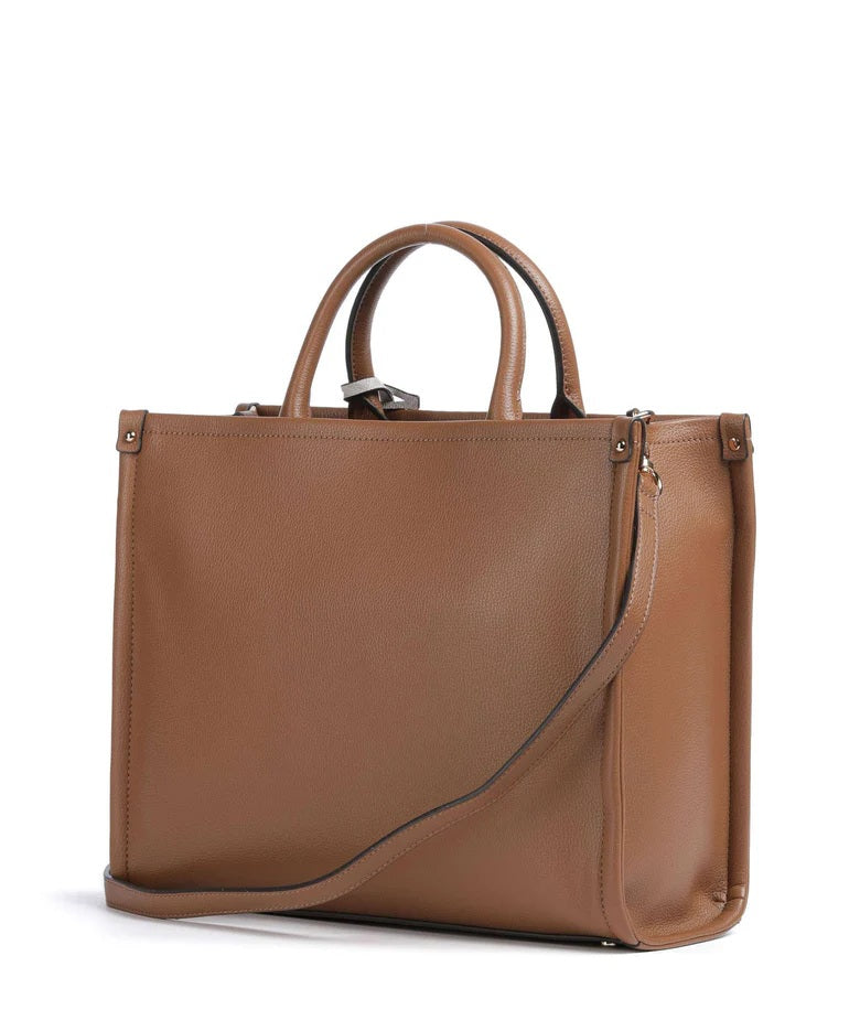 Liu Jo Ridhi women's hand bag, stylish black leather purse with gold accents, featuring a top handle and elegant design.