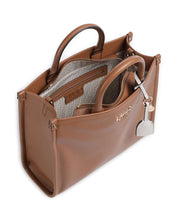 Liu Jo Ridhi women's hand bag with structured design, top handle, and elegant brown leather finish.