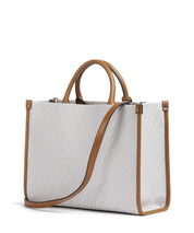 Liu Jo Ridhi Donna hand-held bag in beige with gold hardware, stylish accessory for women, featuring a structured design and top handle.