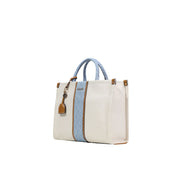 Liu Jo women's hand bag with structured design, top handles, and elegant beige color, ideal as a stylish accessory.