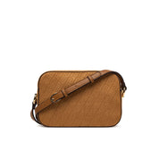Liu Jo Crossover Manhattan mini handbag in beige with gold hardware, stylish accessory for women, shoulder bag and crossbody design.