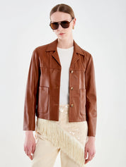 Giacca Corta in Pelle Vicolo - MYLILLY