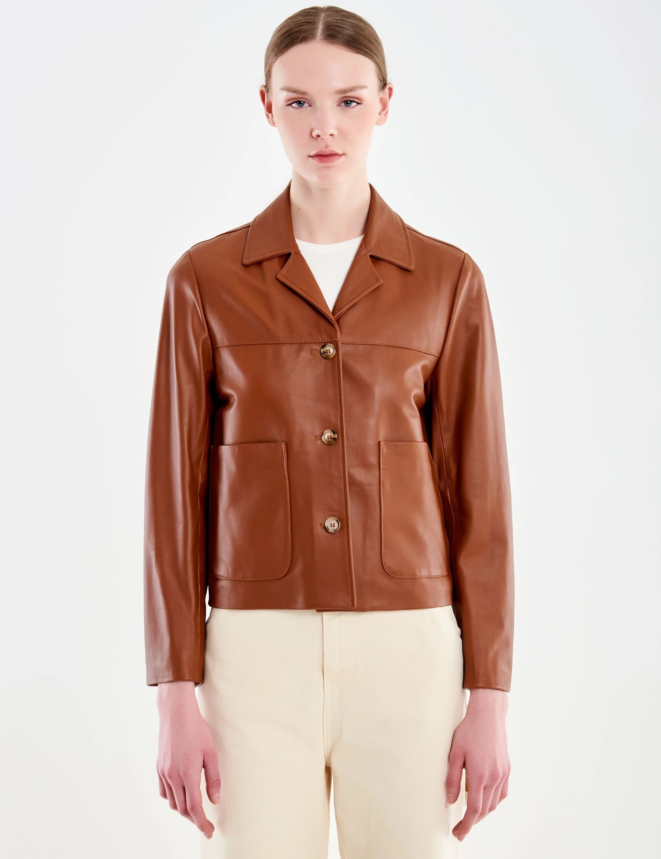 Giacca Corta in Pelle Vicolo - MYLILLY