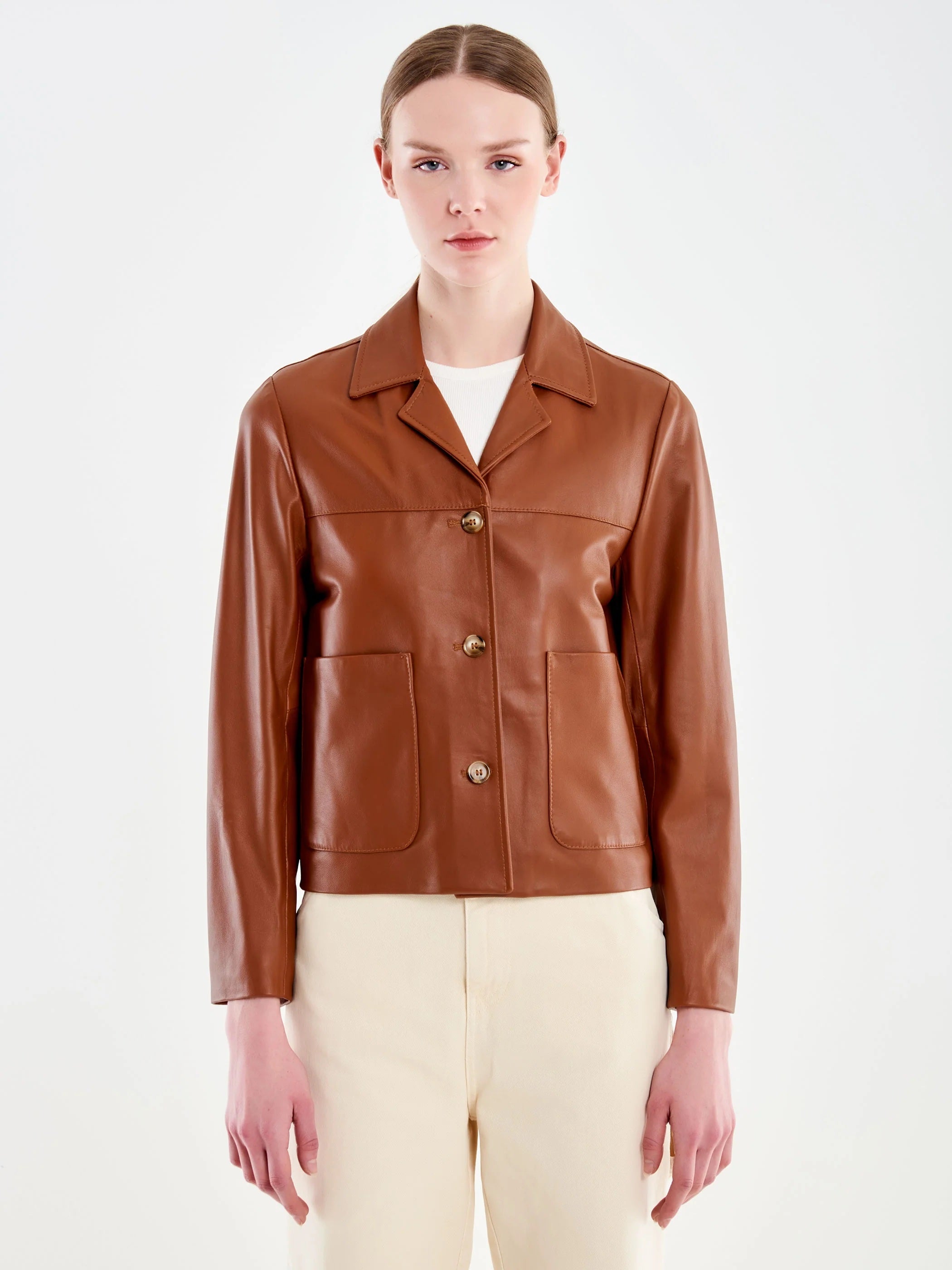 Giacca Corta in Pelle Vicolo - MYLILLY