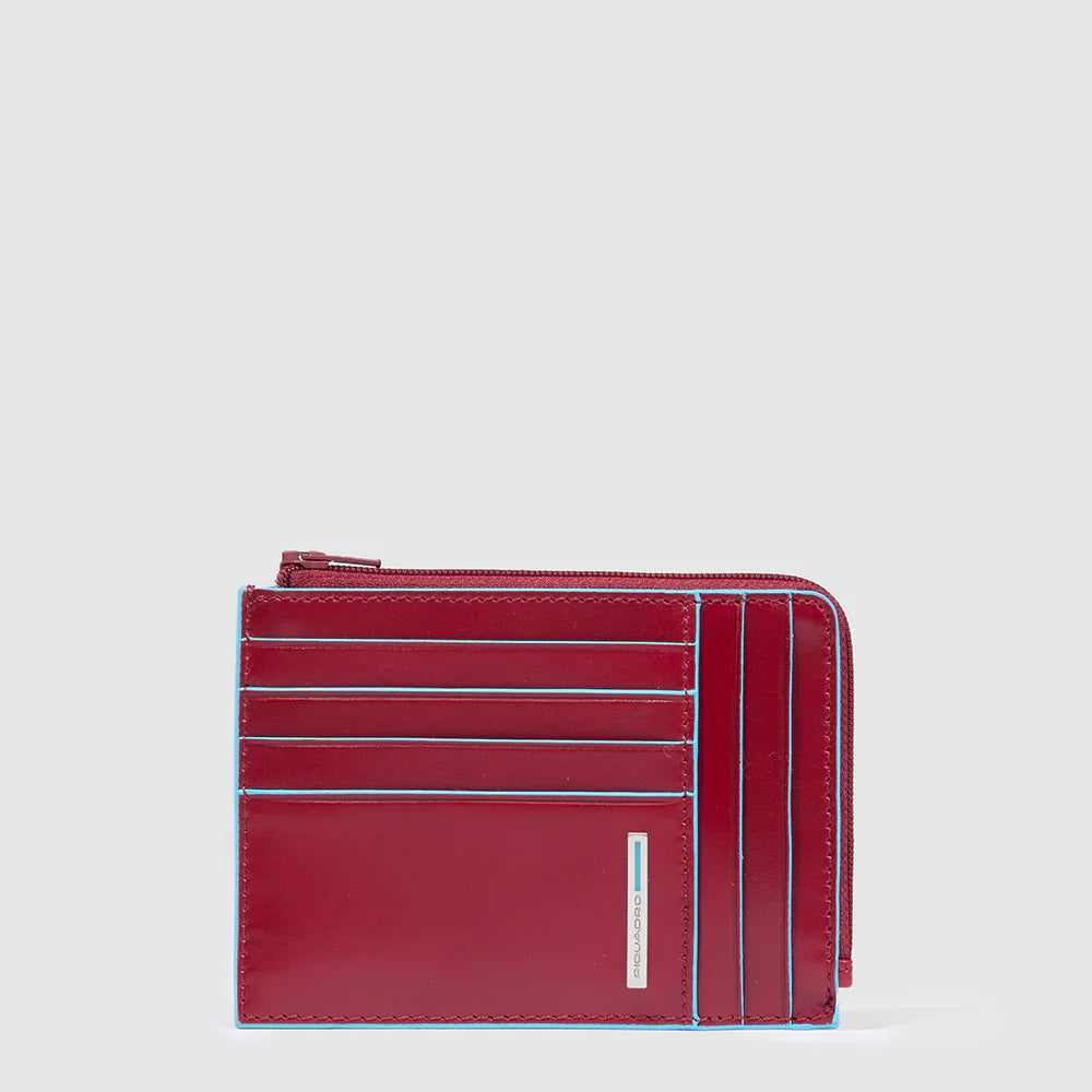 Piquadro Blue Square Card Holder