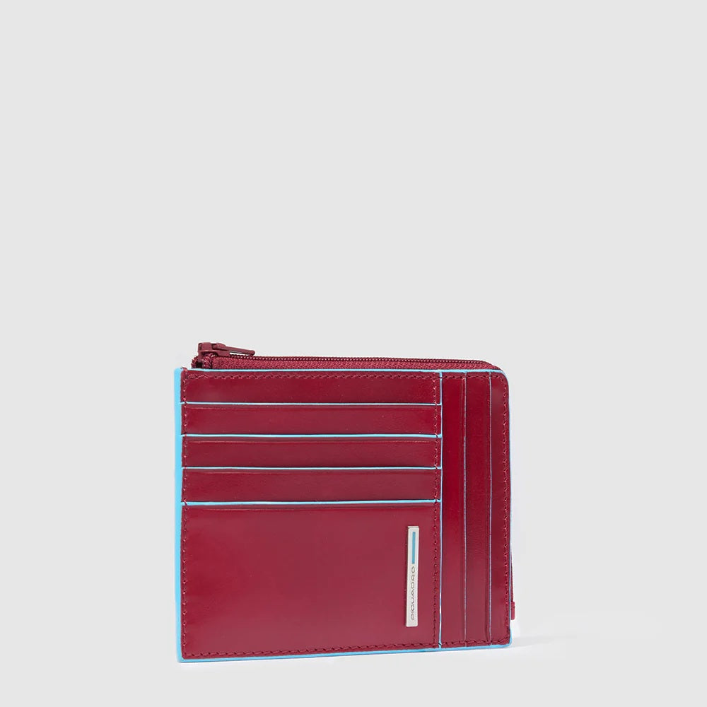 Piquadro Blue Square Card Holder