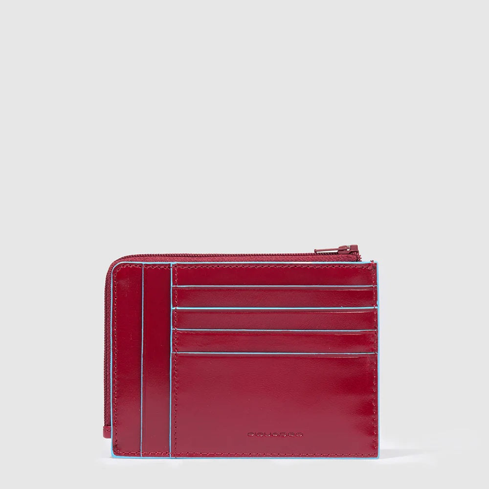 Piquadro Blue Square Card Holder
