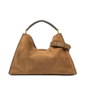 Elegant Gianni Chiarini Aurora hand handbag in soft leather with top handle and subtle stitching details for women's accessories.