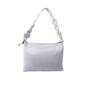 M BRC Onda shoulder bag for women with stylish wave design, featuring a leather strap and textured surface.