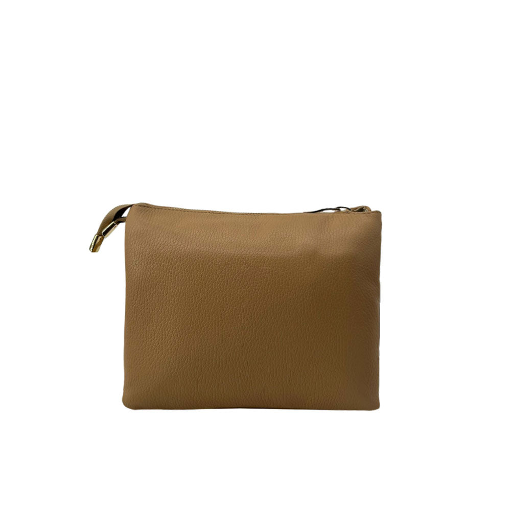 M BRC Onda shoulder bag for women, stylish leather handbag with wave pattern and adjustable strap, versatile accessory for everyday use