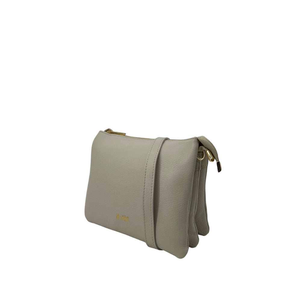 Small shoulder bag Onda M*Brc for women, stylish accessory with wave design, perfect for casual or chic occasions.