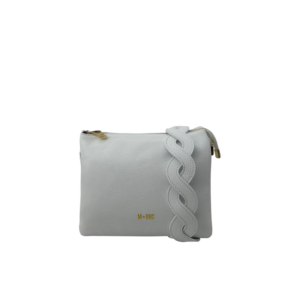 M BRC Onda shoulder bag for women, mini crossbody purse in stylish design, featuring textured wave pattern and compact size.