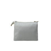 M BRC Onda M shoulder bag in black leather, mini crossbody style with wave pattern and adjustable strap.